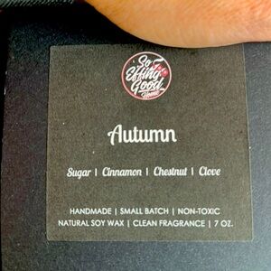 Handmade non-toxic soy wax candle 7 oz candle. Scent: autumn.